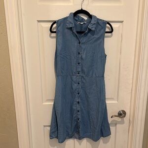 POPSUGAR Sleeveless Denim Dress